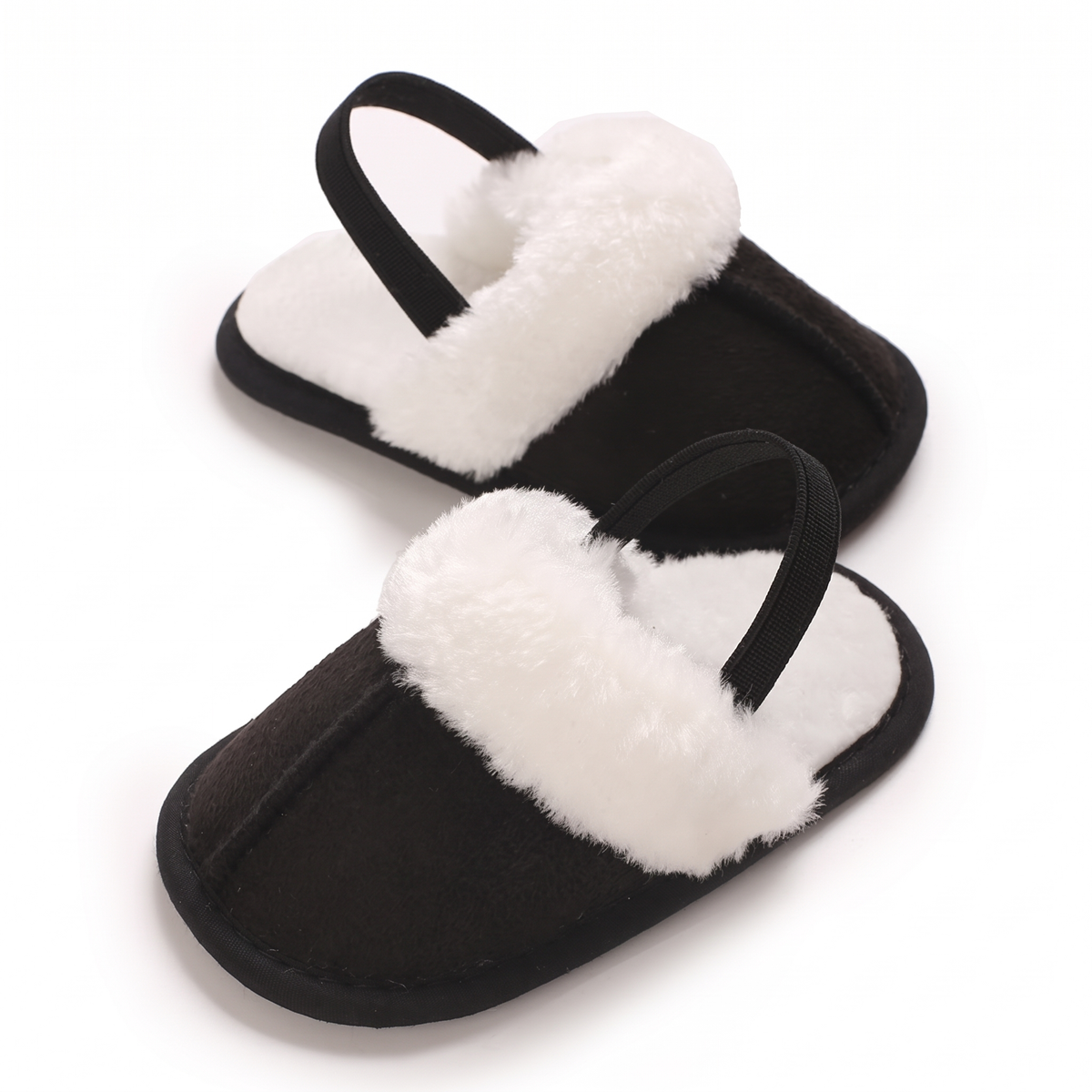 Comfortable Soft Baby House Slippers with Back Strap