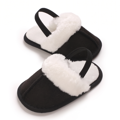 Comfortable Soft Baby House Slippers with Back Strap