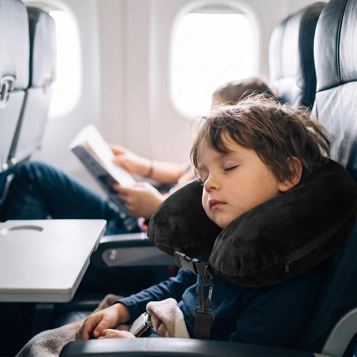 Travel Neck Pillow & Hidden Storage Pocket