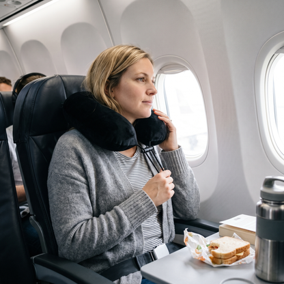 Travel Neck Pillow & Hidden Storage Pocket