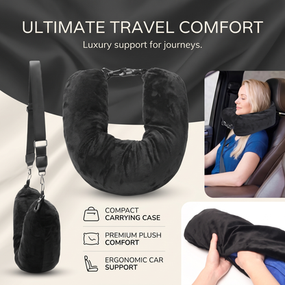 Travel Neck Pillow & Hidden Storage Pocket