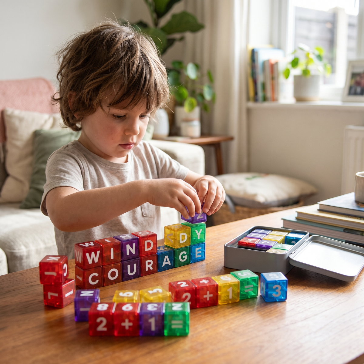 Magnetic Alphabet & Number Learning Blocks for Kids
