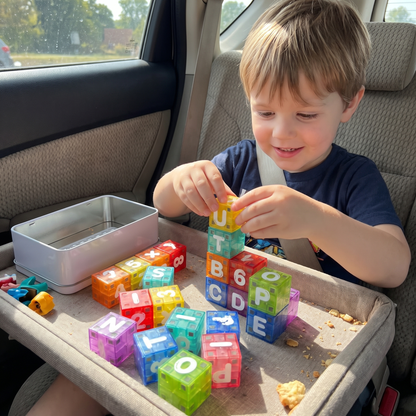 Magnetic Alphabet & Number Learning Blocks for Kids