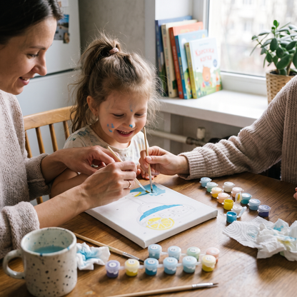 Paint by Numbers Canvas Kit (6 Canvas Set) | Family Favourite