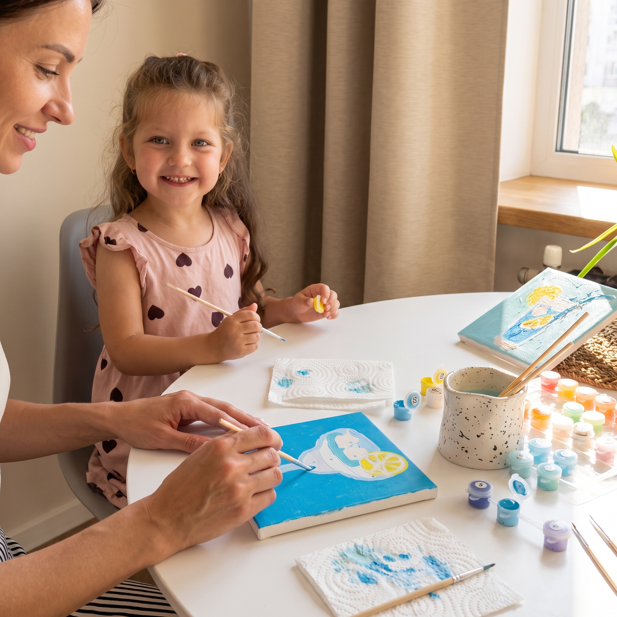 Paint by Numbers Canvas Kit (6 Canvas Set) | Family Favourite
