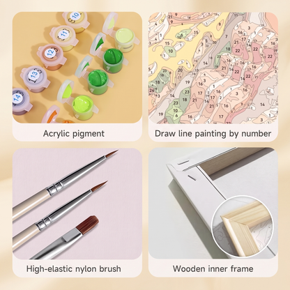 Paint by Numbers Canvas Kit (6 Canvas Set) | Family Favourite