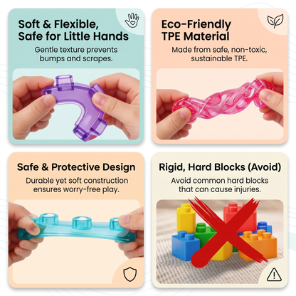 Soft Sensory Stacking Blocks for Babies