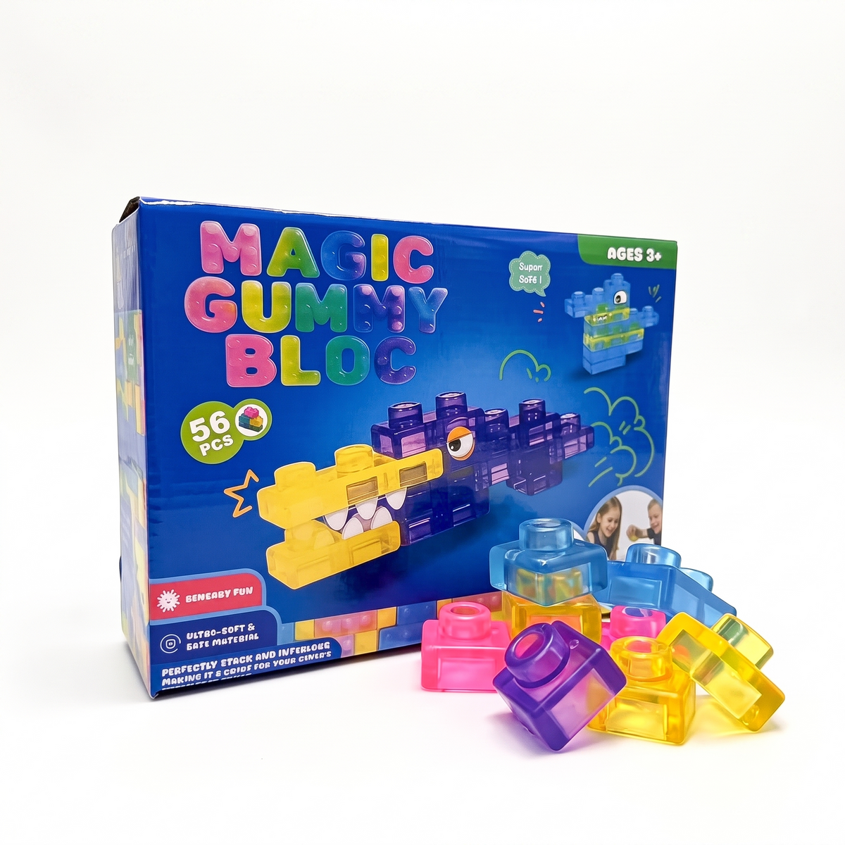 Soft Sensory Stacking Blocks for Babies