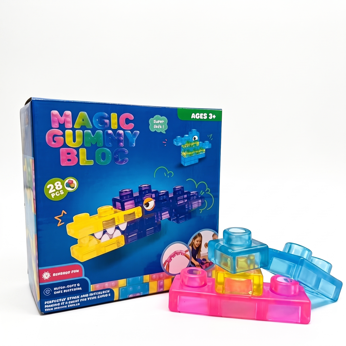 Soft Sensory Stacking Blocks for Babies
