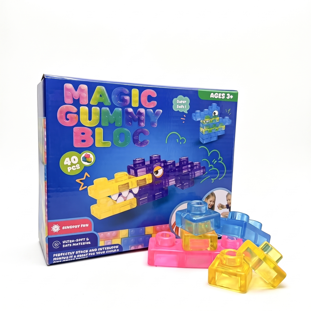 Soft Sensory Stacking Blocks for Babies