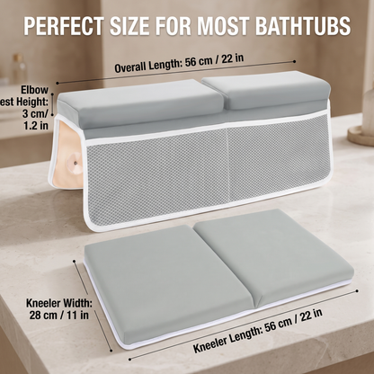 Interactive Baby Bath Knee Pad with Toy Organiser