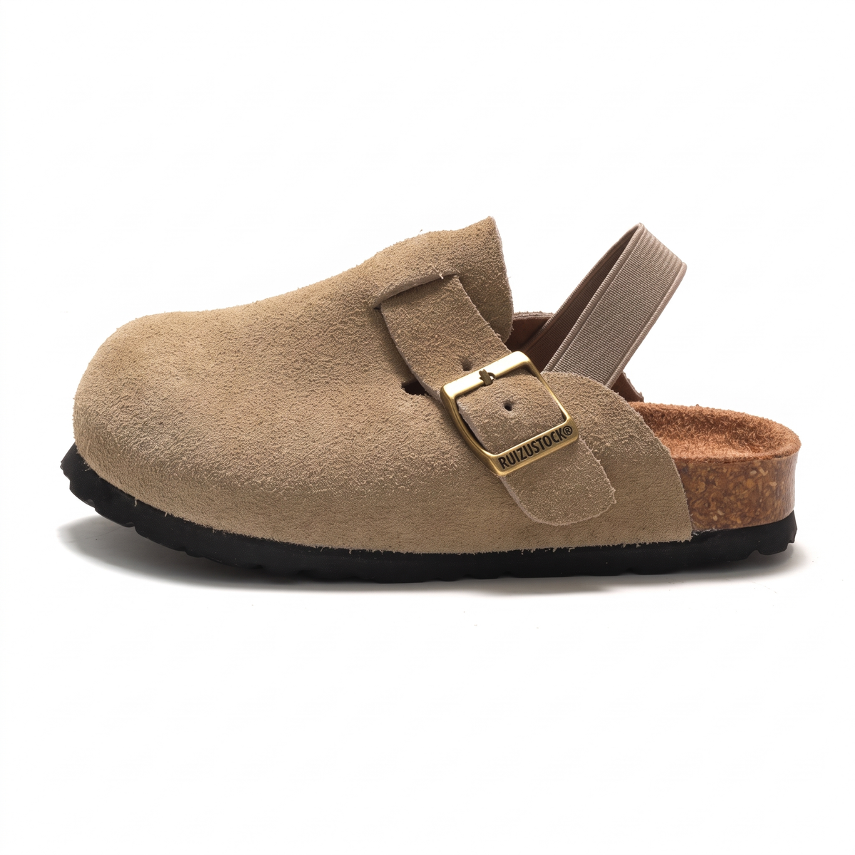 Comfortable Adjustable Genuine Leather Kids Clogs
