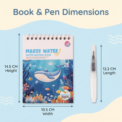 Reusable Magic Water Colouring Book for Kids