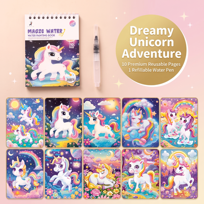 Reusable Magic Water Colouring Book for Kids