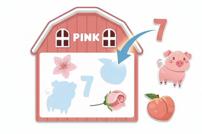 Interactive Farm Fridge Magnets Learning Set for Kids