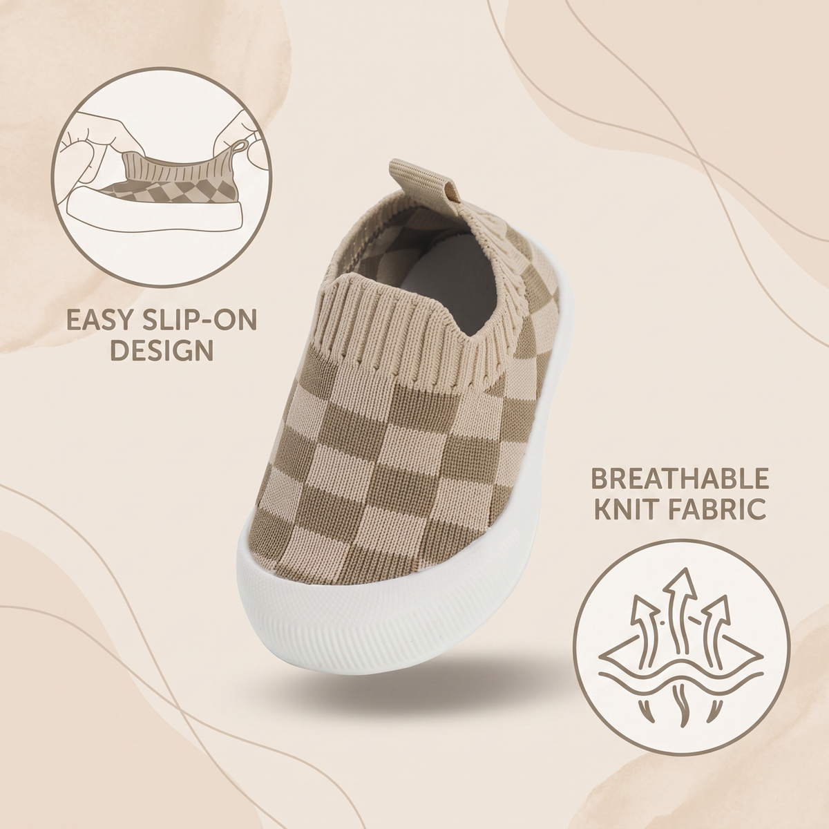 Comfortable Breathable Slip On First Walker Shoes