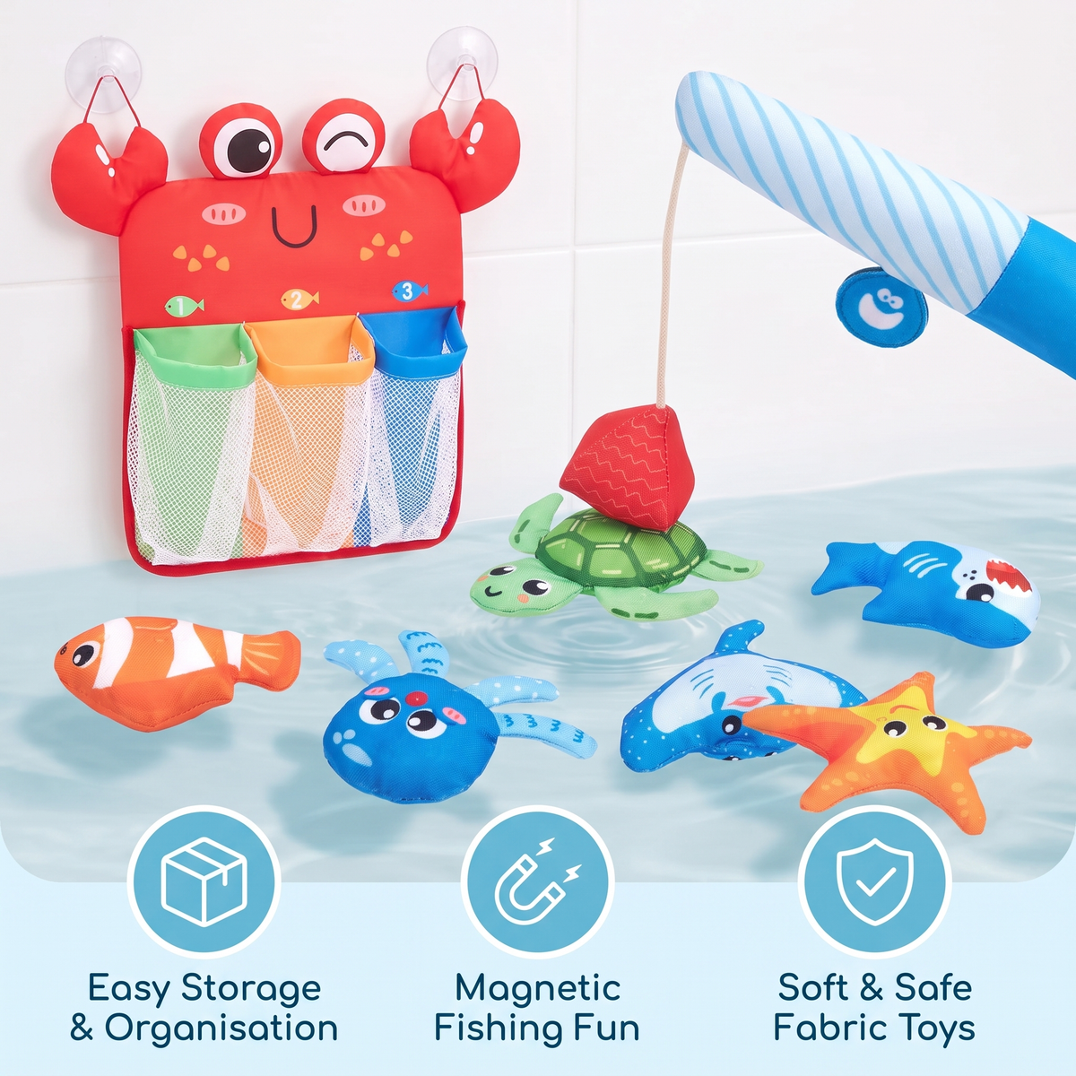 Interactive Magnetic Fishing Bath Toy Set