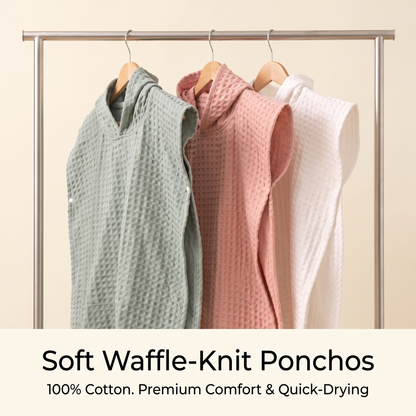 Kids Hooded Cotton Towel Poncho for Kids