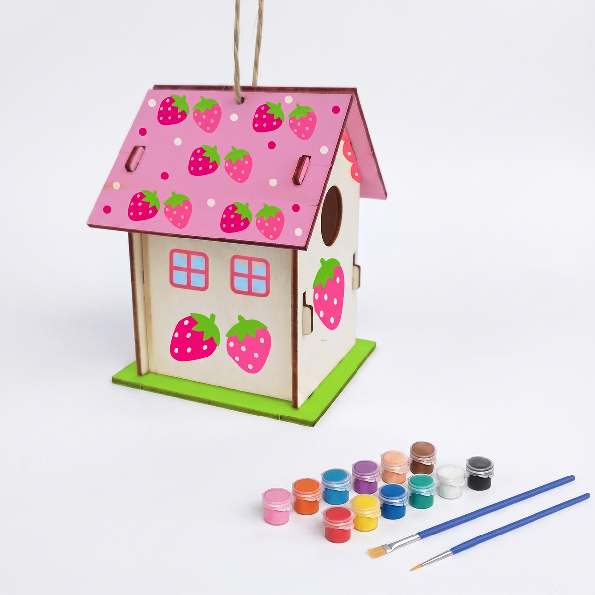 Creative DIY Wooden Birdhouse Painting Kit