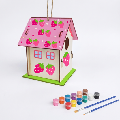 Creative DIY Wooden Birdhouse Painting Kit