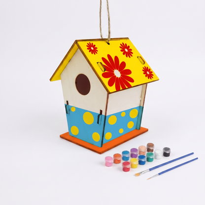Creative DIY Wooden Birdhouse Painting Kit