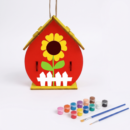 Creative DIY Wooden Birdhouse Painting Kit