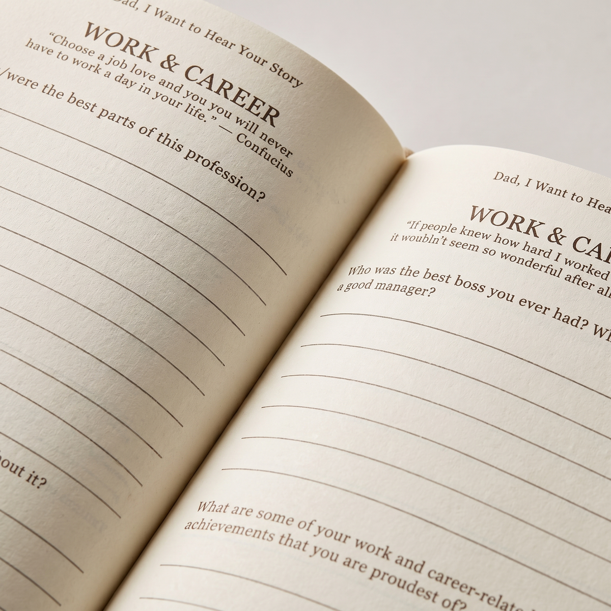I Want To Have Your Story Keepsake Book | Family Favourite