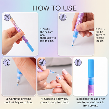 Creative Kids Washable Nail Art Pen Set