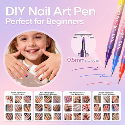 Creative Kids Washable Nail Art Pen Set