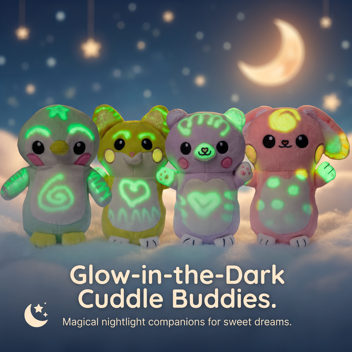 Interactive Magic Glow in the Dark Drawing Plush Toy