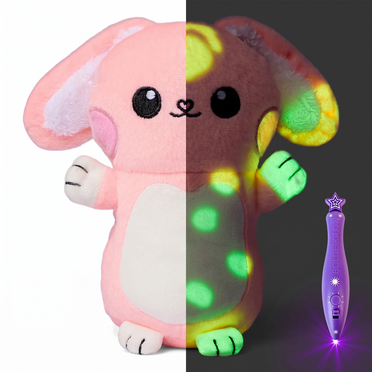Interactive Magic Glow in the Dark Drawing Plush Toy