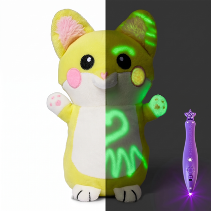 Interactive Magic Glow in the Dark Drawing Plush Toy