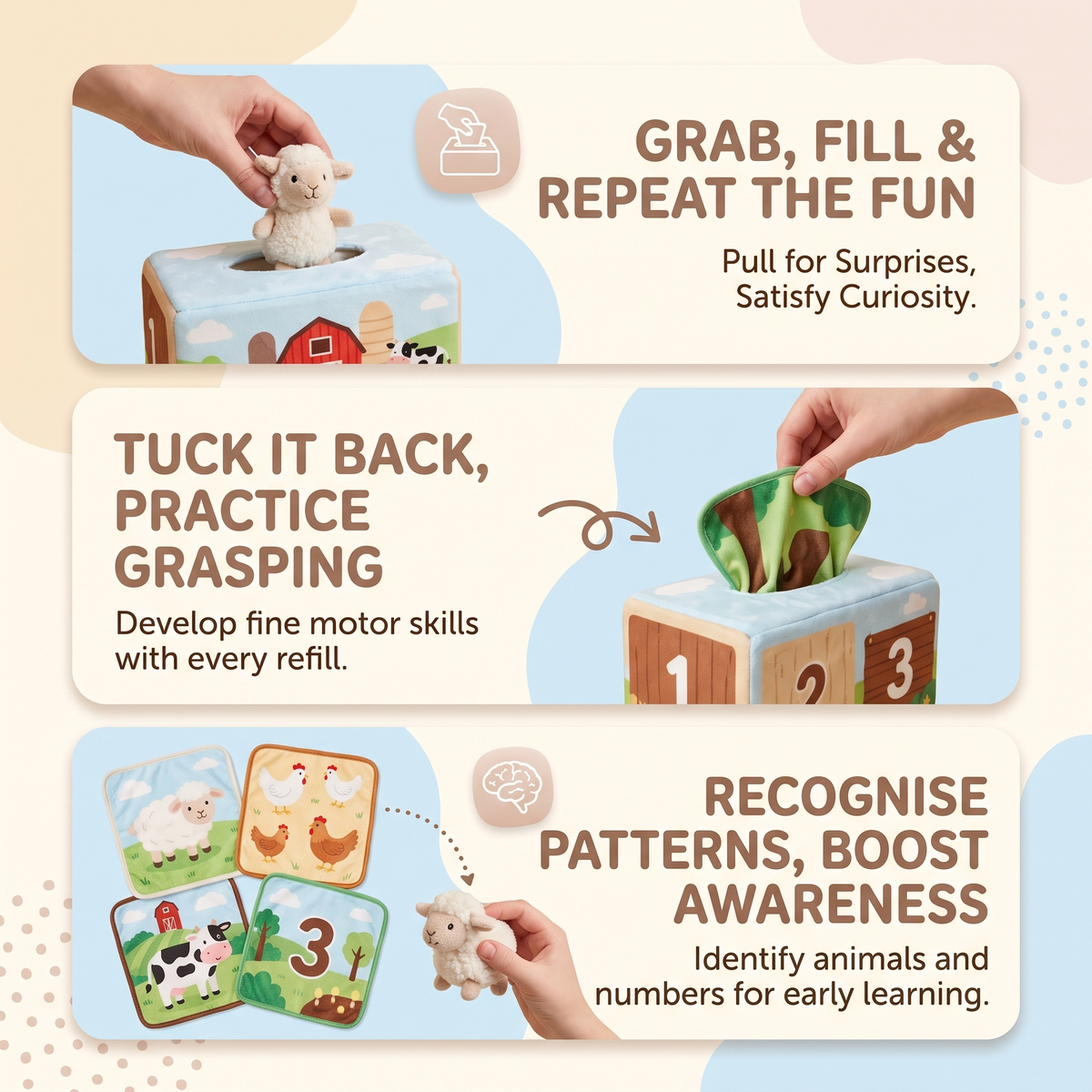 Farm Animal Sensory Tissue Box | Family Favourite