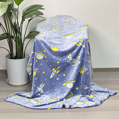 Glow in the Dark Star Cuddle Blanket | Family Favourite