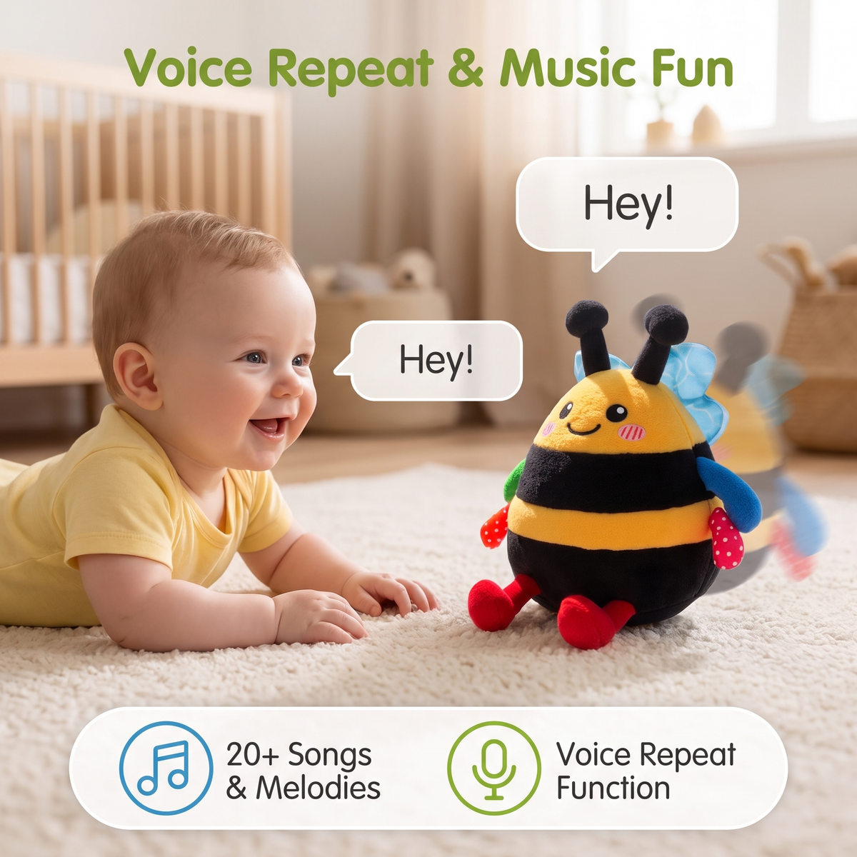 Interactive Musical Dancing Bee Toy