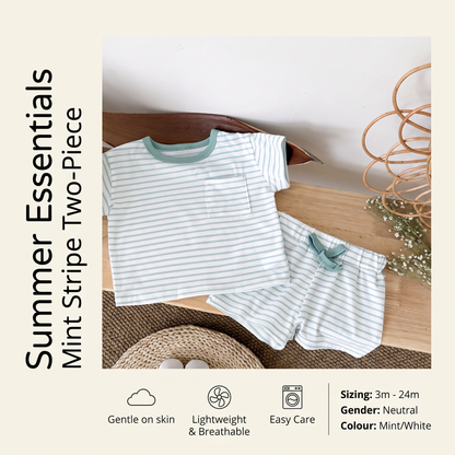 Striped Summer Outfit Set for Babies & Toddlers
