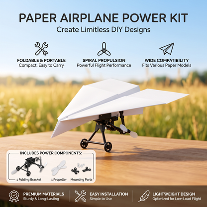 Motorised Paper Airplane Launcher Kit | Family Favourite