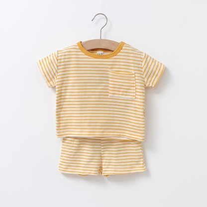 Striped Summer Outfit Set for Babies & Toddlers