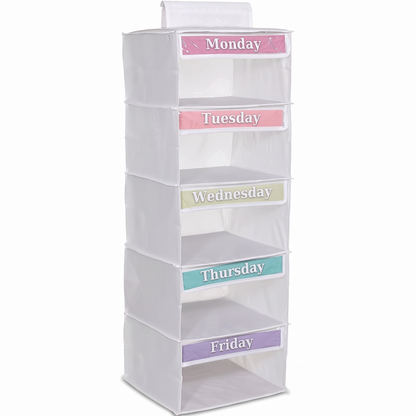 Hanging Weekly Clothes Organiser – Kids
