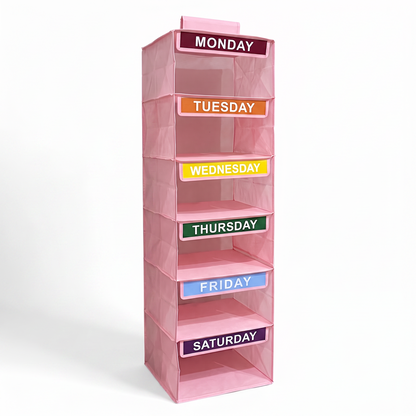 Hanging Weekly Clothes Organiser – Kids