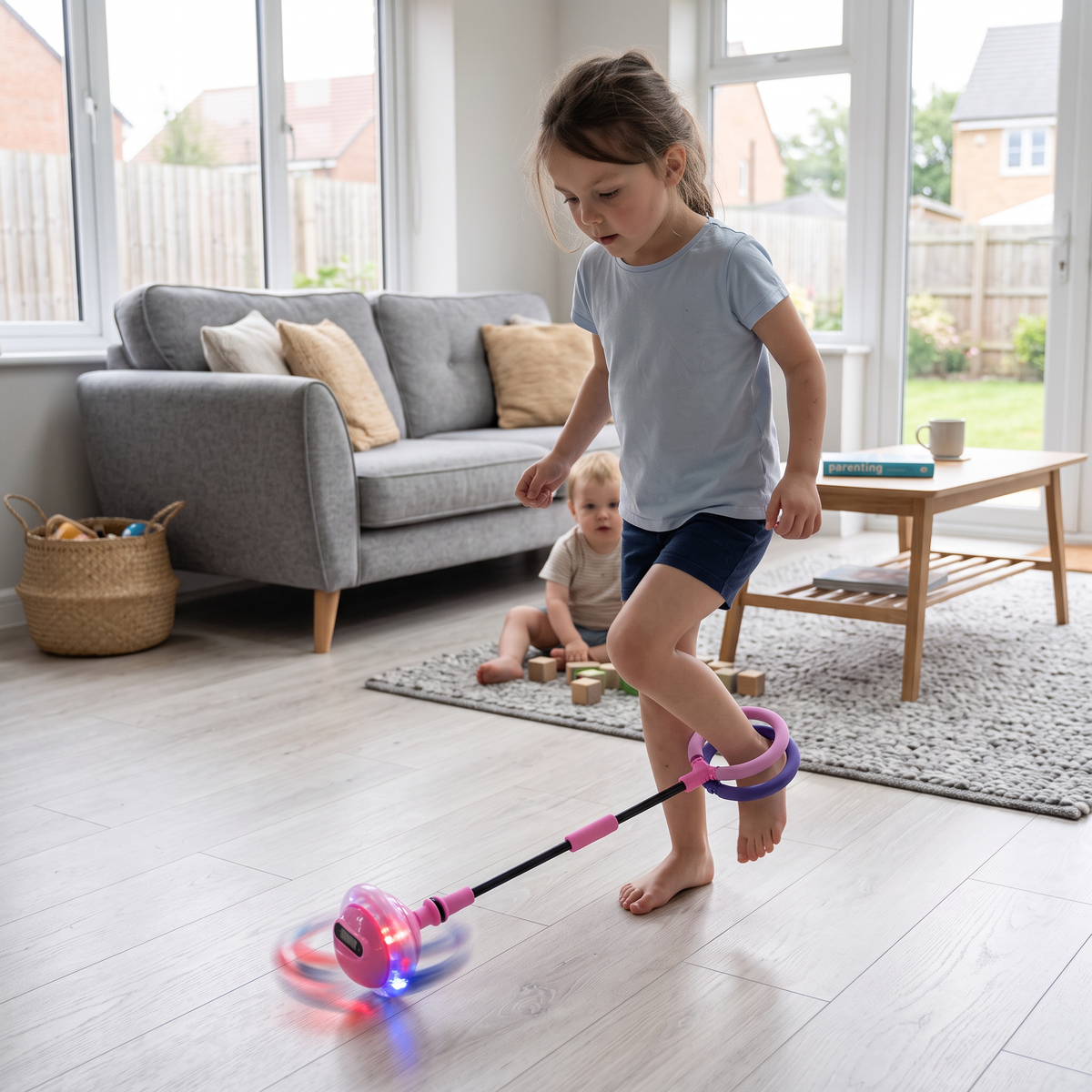 Interactive Ankle Skip Ball Toy with Counter