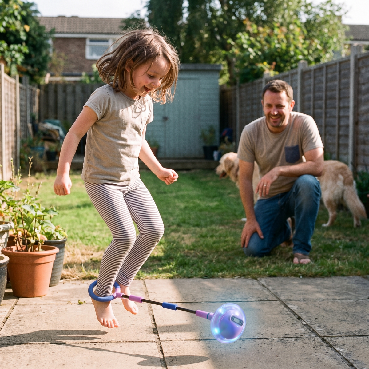 Interactive Ankle Skip Ball Toy with Counter
