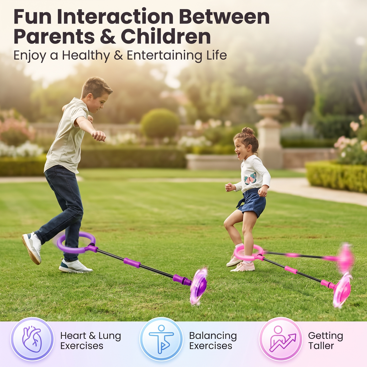 Interactive Ankle Skip Ball Toy with Counter