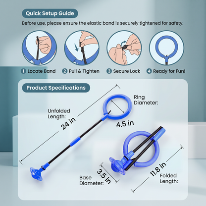 Interactive Ankle Skip Ball Toy with Counter