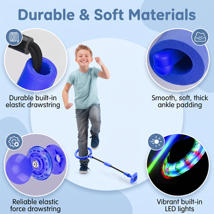 Interactive Ankle Skip Ball Toy with Counter