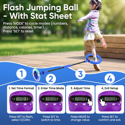 Interactive Ankle Skip Ball Toy with Counter