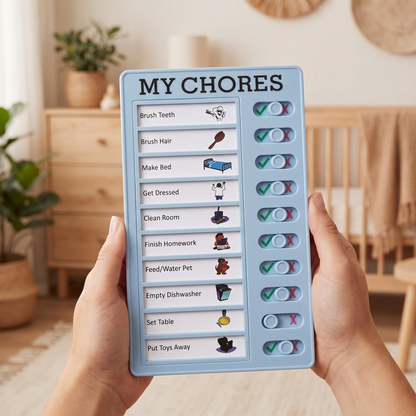 Reusable Kids Daily Routine & Chore Planner