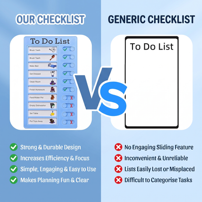Reusable Kids Daily Routine & Chore Planner