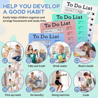 Reusable Kids Daily Routine & Chore Planner