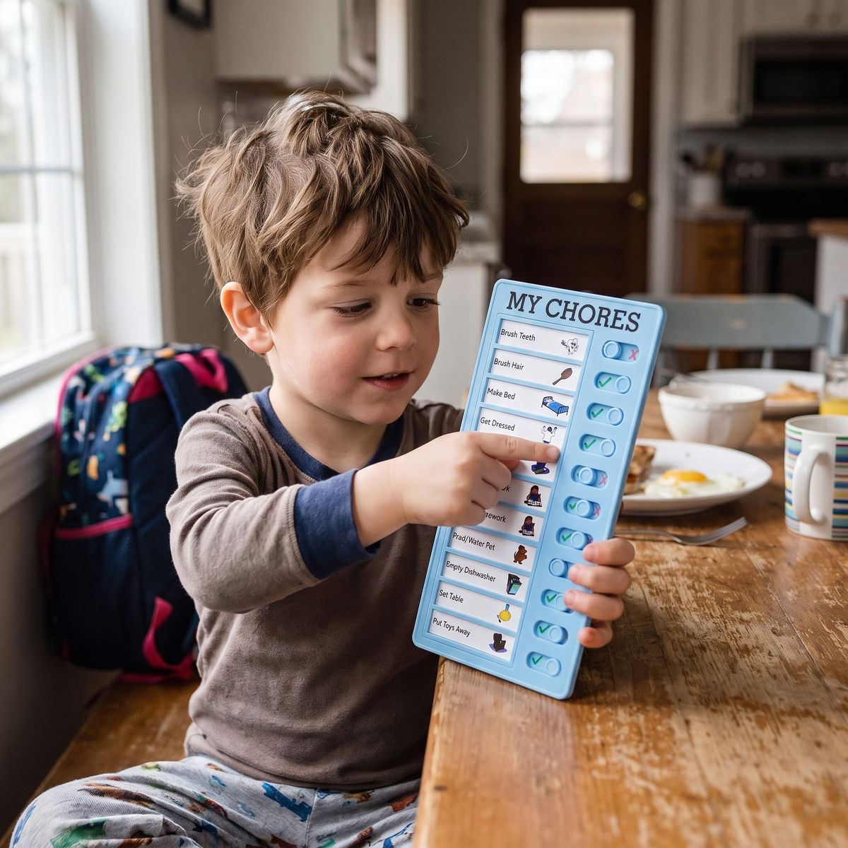 Reusable Kids Daily Routine & Chore Planner